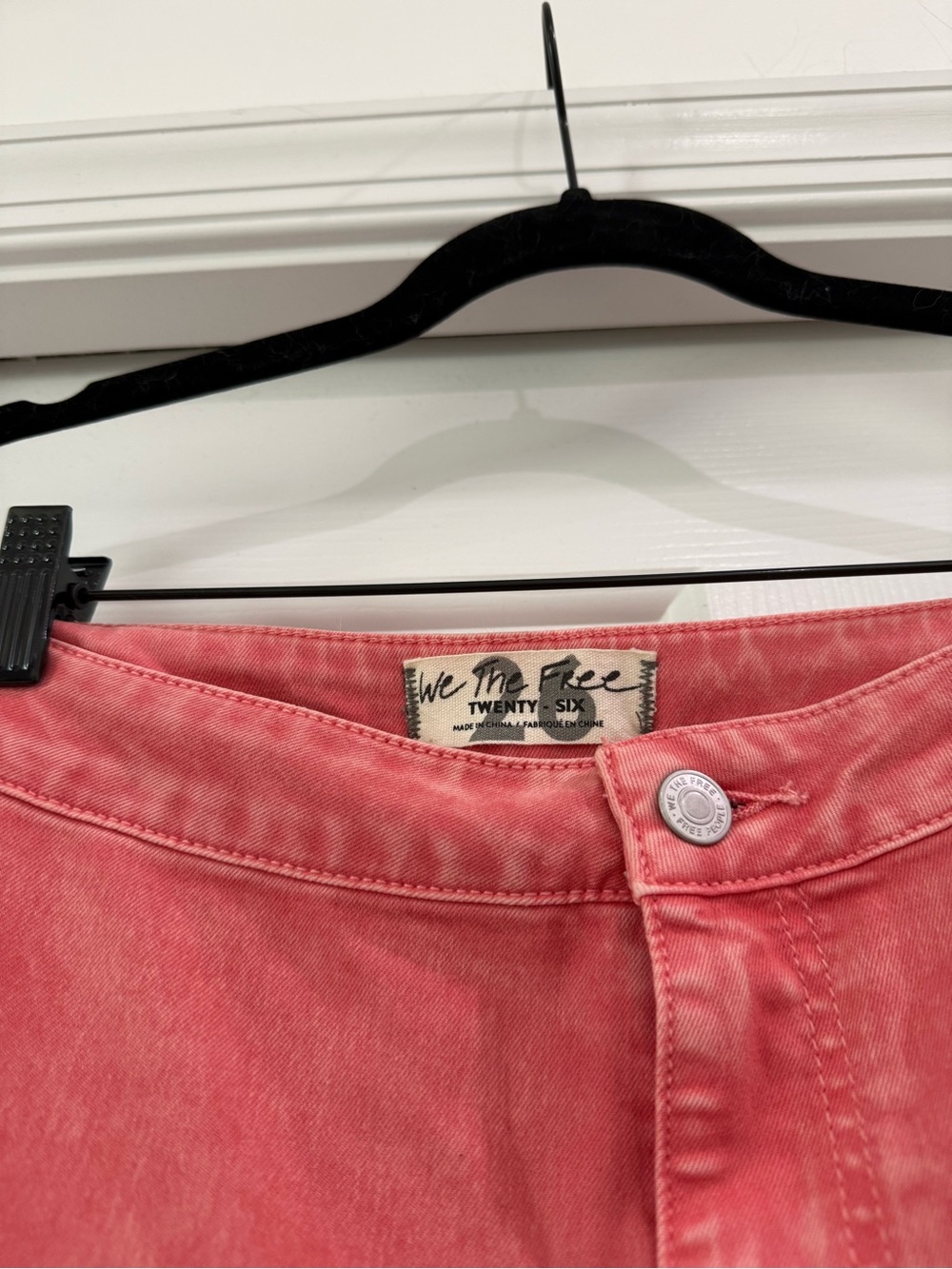 We The Free Coral Pink Flare Jeans - Make an offer! - Picture 4 of 4